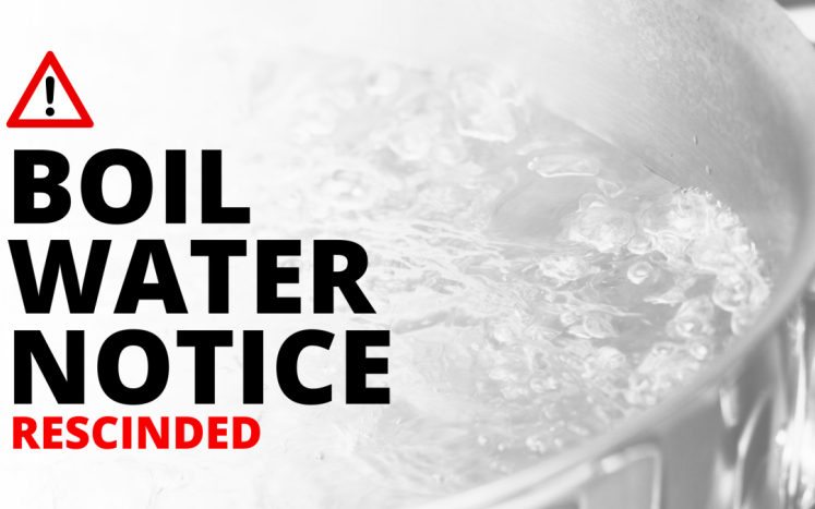 Boil water notice rescinded