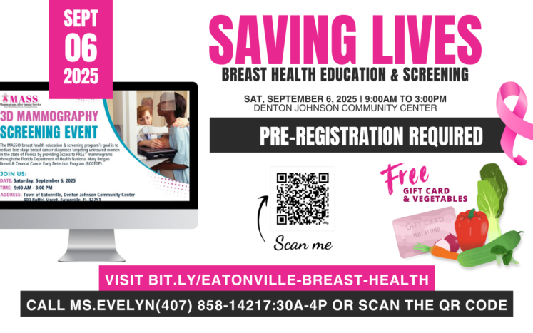 FREE 3D mammography screening